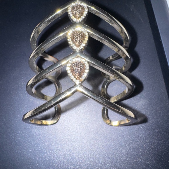 INC Elegant Silver Gold Stone Women's Bracelet - Picture 4 of 4